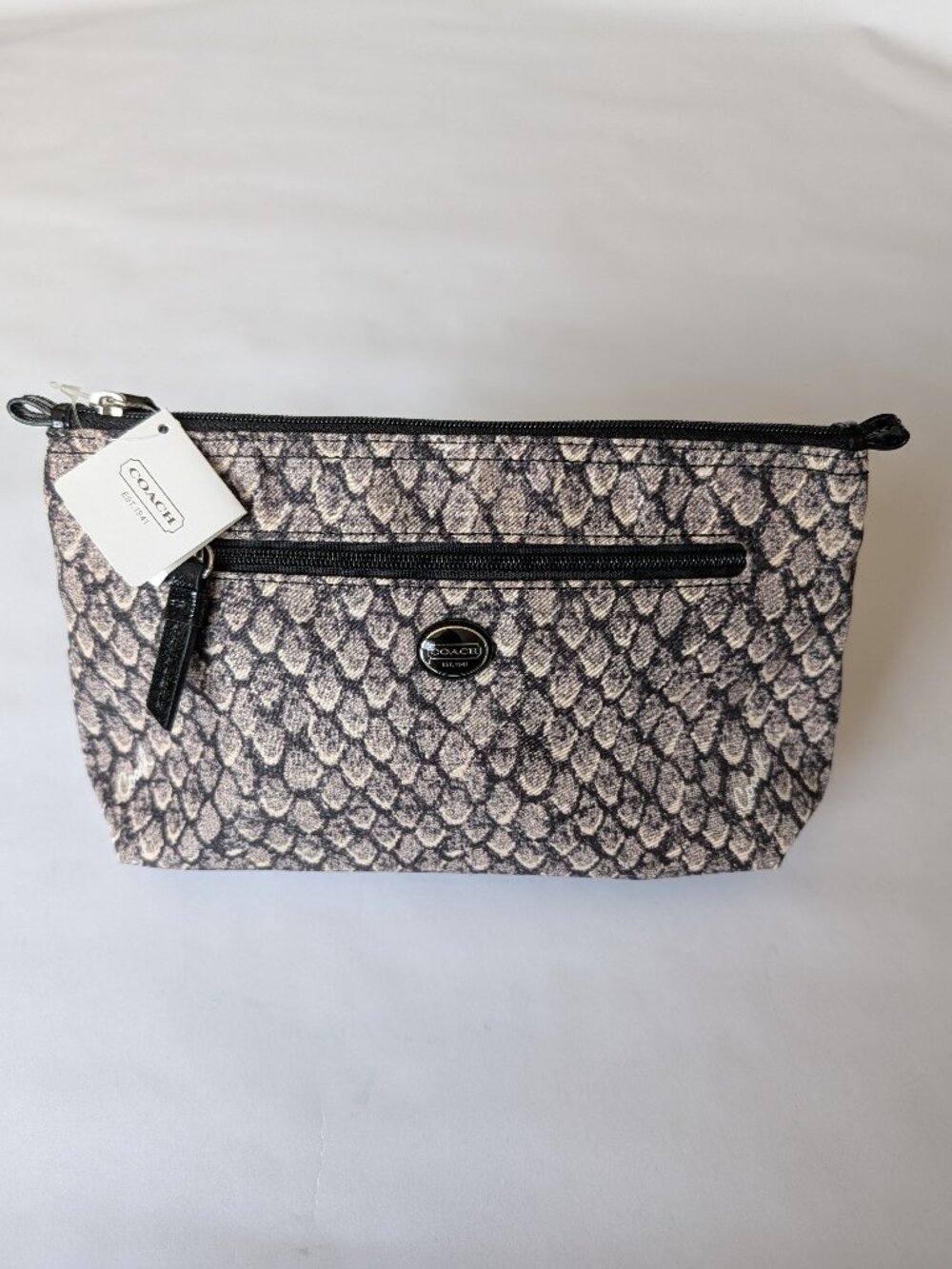 Coach Snake Print Cosmetic Pouch-NWT